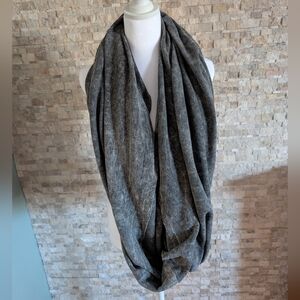 *Rare* American Apparel Grey Black Acid Wash Circle Scarf Infinity Scarf Shawl